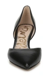 Sam Edelman Jaina D'orsay Pump In Black Leather 9