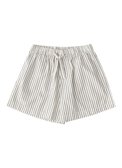 Tekla Large Poplin Pyjamas Shorts - Hopper Stripes