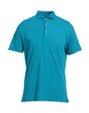 Mp Massimo Piombo Polo Shirts In Blue