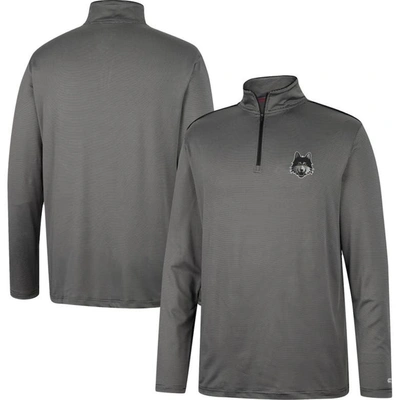 Colosseum Charcoal Loyola Chicago Ramblers Logo Quarter-zip Windshirt