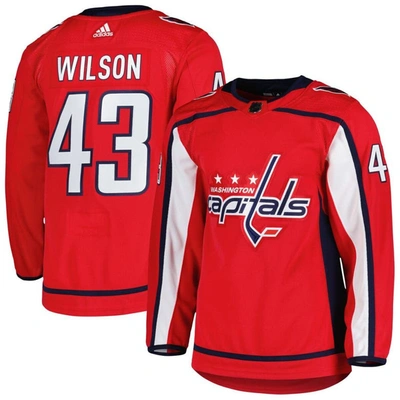 Adidas Originals Adidas Tom Wilson Red Washington Capitals Home Primegreen Authentic Pro Player Jersey