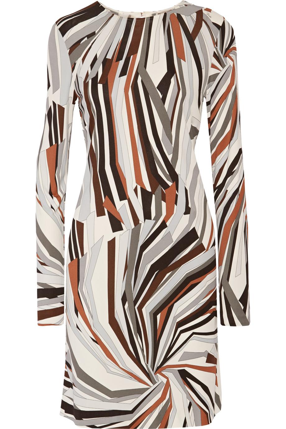 Emilio Pucci Printed Stretch-jersey Dress | ModeSens