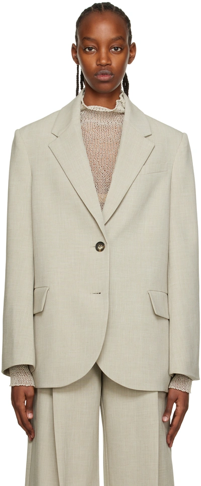 Camilla And Marc Morella Single-breasted Stretch-woven Blazer In Sage