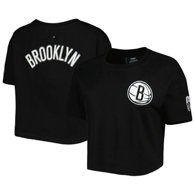 Pro Standard Black Brooklyn Nets Classics Boxy T-shirt
