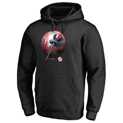 Fanatics Branded Black New York Yankees Midnight Mascot Pullover Hoodie