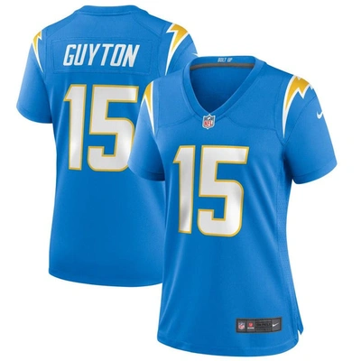 Nike Jalen Guyton Powder Blue Los Angeles Chargers Game Player Jersey