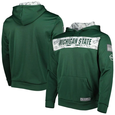 Colosseum Green Michigan State Spartans Oht Military Appreciation Team Color Pullover Hoodie