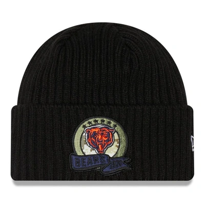 New Era Kids' Youth  Black Chicago Bears 2022 Salute To Service Knit Hat