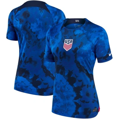 Nike Usmnt 2022/23 Stadium Away  Women's Dri-fit Soccer Jersey In Blue