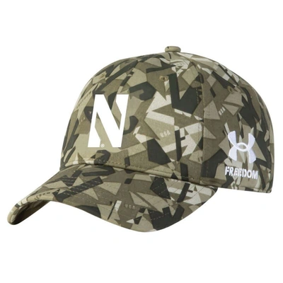 Under Armour Camo Northwestern Wildcats Freedom Collection Adjustable Hat