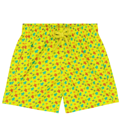 Vilebrequin Boys' Micro Print Swim Trunks - Little Kid, Big Kid In Gingembre