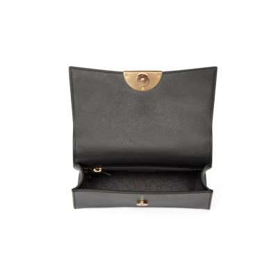 Oryany Milla Flap Leather Top-handle Bag In Black