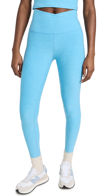 Beyond Yoga Spacedye At Your Leisure Legging In Peacock Blue Heat