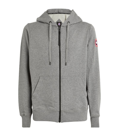 Canada Goose Men's Huron Full-zip Hoodie In Stone Heather