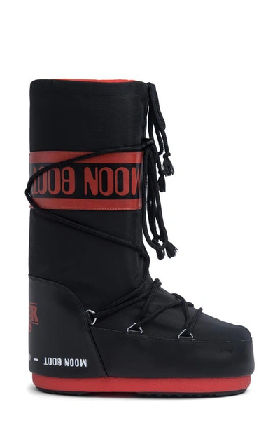 Moon Boot Upside Down Icon High Vines Boots In Black