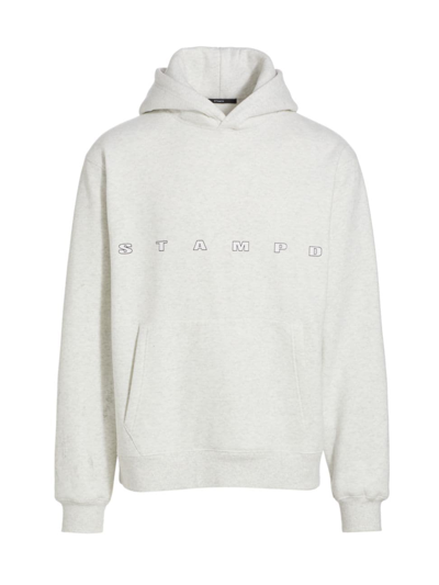 Stampd Men's Tire Chain Oversized Hoodie In Oatmeal Heather Grey