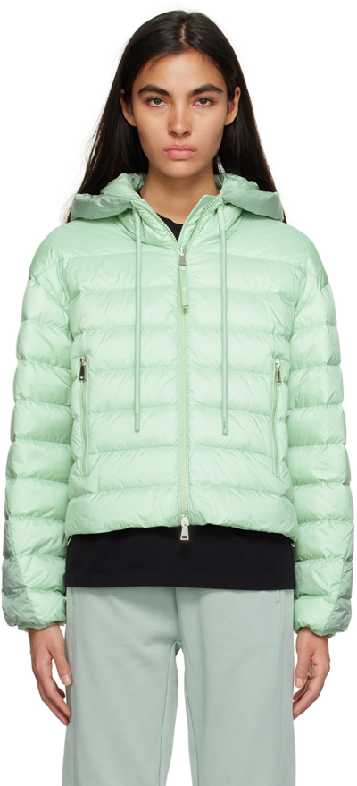 Moncler Sylans 绗缝连帽夹克 In Green