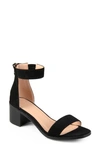 Journee Percy Open Toe Heeled Sandal In Black