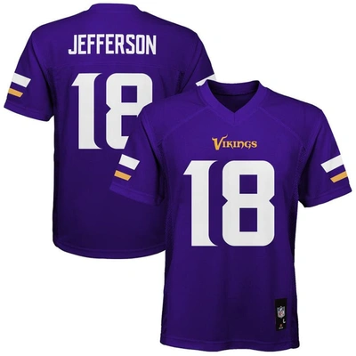 Nike Kids' Youth  Justin Jefferson Purple Minnesota Vikings Game Player Jersey