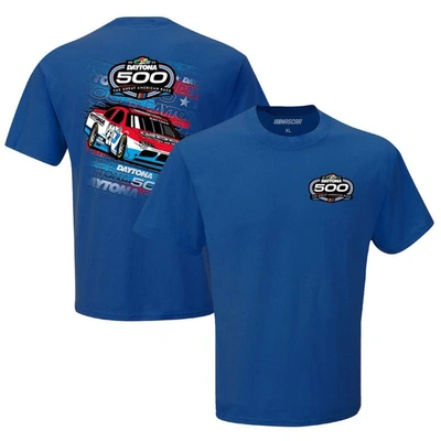Checkered Flag Royal 2023 Daytona 500 Two Spot T-shirt
