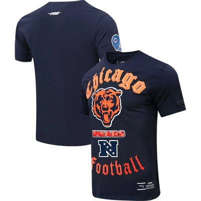 Pro Standard Navy Chicago Bears Old English T-shirt