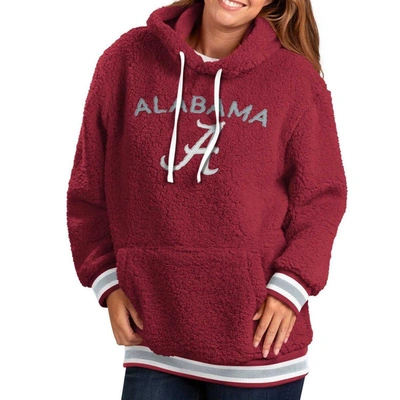 G-iii 4her By Carl Banks Crimson Alabama Crimson Tide Game Over Sherpa Pullover Hoodie