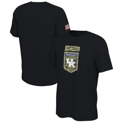 Nike Black Kentucky Wildcats Veterans Camo T-shirt