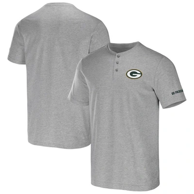 Nfl X Darius Rucker Collection By Fanatics Heather Gray Green Bay Packers Henley T-shirt