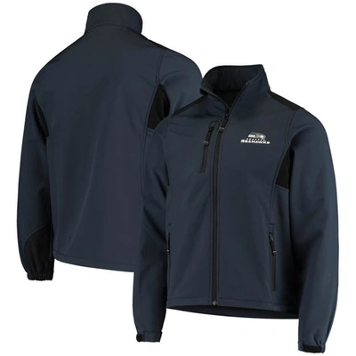 Dunbrooke Navy Seattle Seahawks Circle Softshell Fleece Full-zip Jacket