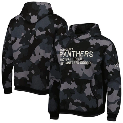 The Wild Collective Black Carolina Panthers Camo Pullover Hoodie