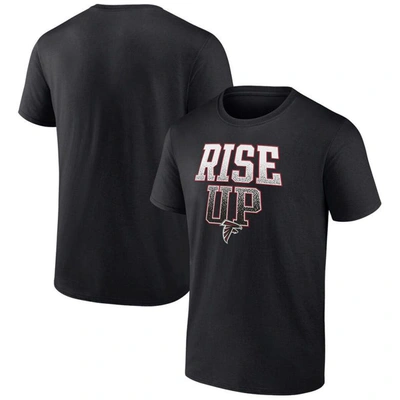 Fanatics Men's  Branded Black Atlanta Falcons Big And Tall Rise Up Statement T-shirt