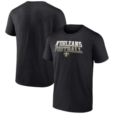 Fanatics Branded Black New Orleans Saints Big & Tall N'orleans Football Statement T-shirt