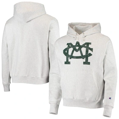 Champion Heathered Gray Michigan State Spartans Team Vault Logo Reverse Weave Pullover Hoodie