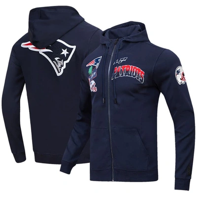 Pro Standard Navy New England Patriots Hometown Full-zip Hoodie