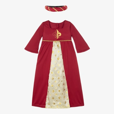 Dress Up By Design Kids'  Girls 'tudor Princess' Costume In Red