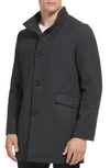 Kenneth Cole New York Melton Walker Coat In Navy