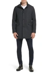 Kenneth Cole New York Melton Walker Coat In Charcoal