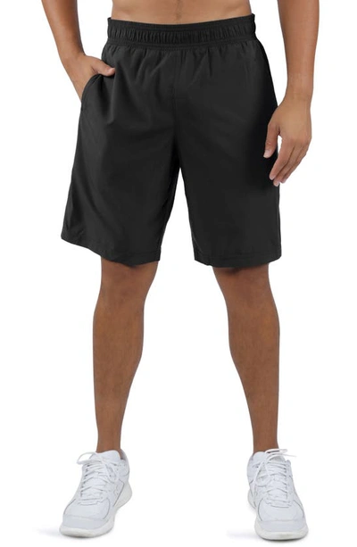 90 Degree By Reflex Polyester Stretch Woven Shorts In Olive