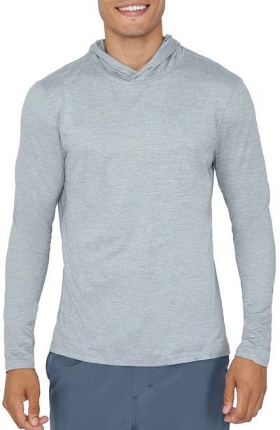 90 Degree By Reflex Hooded Pullover In Heather Grey