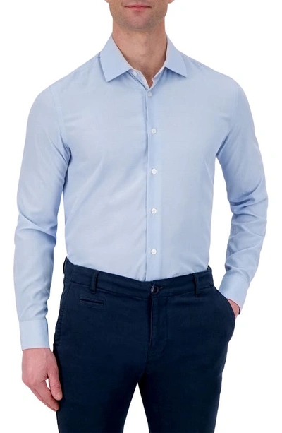 Report Collection Slim Fit Long Sleeve 4-way Stretch Shirt In 49 Light Blue