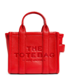 Marc Jacobs The Micro Leather Tote Bag In Electric Orange