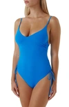 Melissa Odabash Havana Adjustable One-piece Swimsuit In Bright Blue