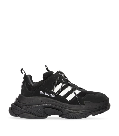Balenciaga X Adidas Triple S Sneakers In Black