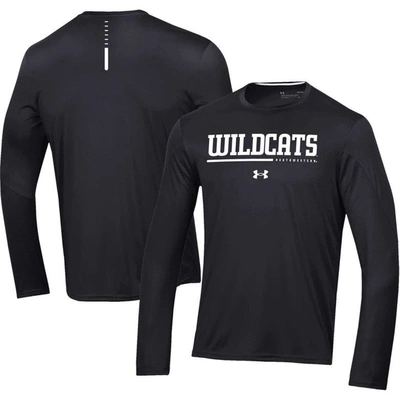 Under Armour Black Northwestern Wildcats 2022 Sideline Training Performance Long Sleeve T-shirt