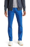 14th & Union The Wallin Stretch Twill Trim Fit Chino Pants In Blue Sodalite
