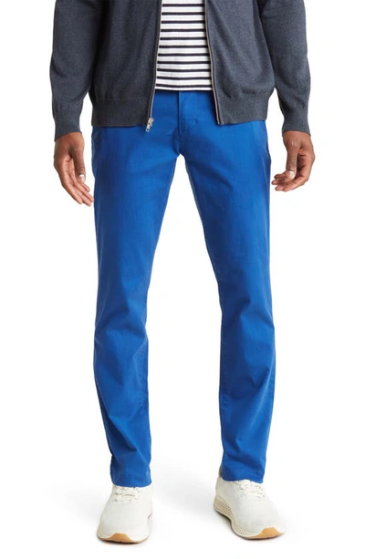 14th & Union The Wallin Stretch Twill Trim Fit Chino Pants In Blue Sodalite
