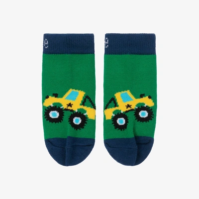 Blade & Rose Kids' Boys Green Monster Truck Socks