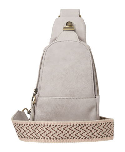 Urban Originals Women's Stevie Sling Crossbody Bag In Gray And Pink