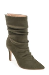 Journee Collection Markie Bootie In Olive