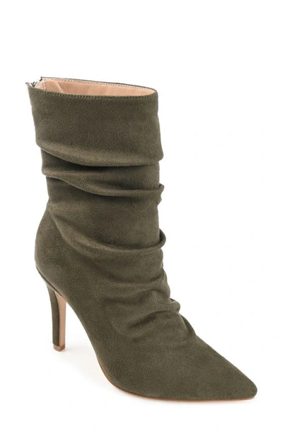Journee Collection Markie Bootie In Olive